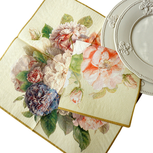 Serviettes <span class=keywords><strong>de</strong></span> <span class=keywords><strong>table</strong></span> personnalisées imprimées <span class=keywords><strong>en</strong></span> jaune avec logo, pour cocktails et dîners, serviettes <span class=keywords><strong>en</strong></span> <span class=keywords><strong>papier</strong></span> imprimées pour fêtes - Product Image 4