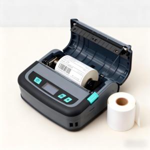 Imprimante d'étiquettes thermiques mobiles miniatures Xprinter XP-P441B 4'' sans fil pour multi-OS en stock - Product Image 1