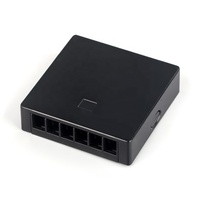 Prise d'abonné 6 ports 6 cœurs Clip en métal mural interne TB-6 boîtier d'abonné 86 boîtier de terminaison de fibre optique Panneau facial