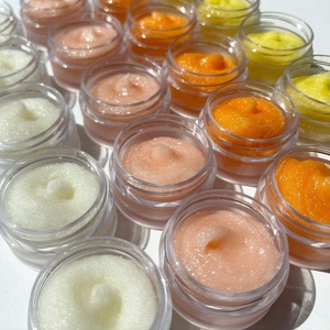 Scrub labbra idratante alla frutta balsamo labbra vegano nutriente con cucchiaio Scrub labbra esfoliante personalizzato all'ingrosso - Product Image 4