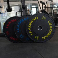 Plaques de pare-chocs pour équipement de fitness personnalisé Disques de gymnastique 30kg 10kg 20 kg Plaques de poids