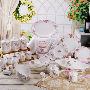 47 unids o 72 unids vajilla de cerámica de China de hueso de <span class=keywords><strong>la</strong></span> cena para el hogar <span class=keywords><strong>restaurante</strong></span> y Hotel - Product Image 4