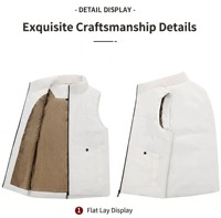 Gilet matelassé unisexe respirant, isolé, anti-déchirure, imperméable, coupe-vent, léger, pour le camping, la pêche, l'hiver et les activités de plein air
