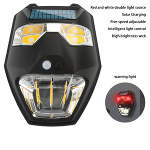 Nouvelle Lampe Murale Solaire Extérieure Étanche 2024 avec Lumière d'Avertissement et Détection de Mouvement pour Cour, Jardin et Villa - Product Image 1