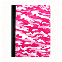 Carnets de composition personnalisés en gros, motifs variés, couverture rigide, cahiers d'exercices scolaires pour étudiants
