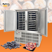 Congélateur vertical commercial MY pour dumplings, refroidisseur à double chariot, machine de surgélation rapide pour poissons congelés
