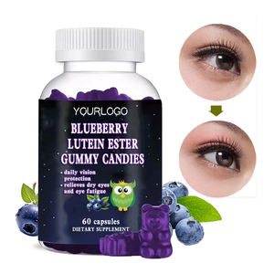 Bonbons gélifiés pour adultes, soin des yeux, antioxydant, vitamine, lutéine, bêta-carotène, zéaxanthine, gommes à la myrtille, complément alimentaire - Product Image 1