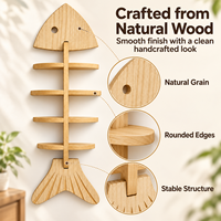 Étagère murale en bois minimaliste personnalisée à 4 niveaux, sans perçage, adhésive, pour le rangement et la présentation dans la chambre et le salon