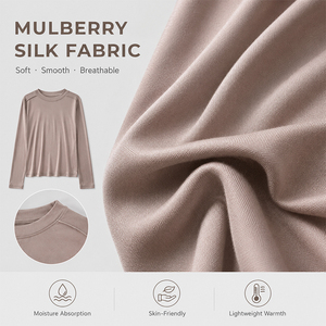 Cárdigan de Manga Larga con Cuello de Solapa de Seda, Cierre de Botón, Color Sólido, Logotipo Personalizado, Premium, Suave, Transpirable, Elegante, Blusa para Mujer - Product Image 2