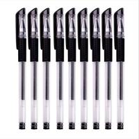 Usine 0.5mm Pas Cher Gel Stylo Étudiant Fournitures De Bureau Neutre Stylo Gel Noir Stylo Avec Logo Personnalisé