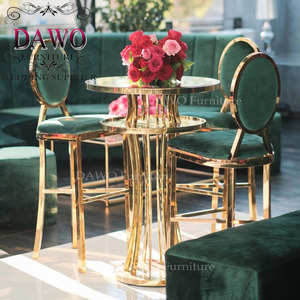 Commercio all'ingrosso bianco da cocktail di fantasia di alta metallo sedie da <span class=keywords><strong>bar</strong></span> - Product Image 6