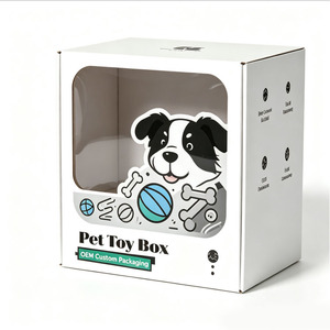 Pet Toy <b>Box</b> Custom Printed Rigid Packaging With Window For Dog Cat Toys OEM Design - Product Image 3