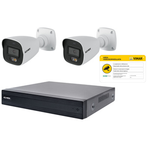 Kit de caméra IP Edvex 4CH PoE 4MP Système de surveillance extérieur couleur intégrale - Product Image 1