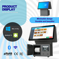 Terminal de point de vente avec double écran, système NFC, caisse enregistreuse, machine de point de vente