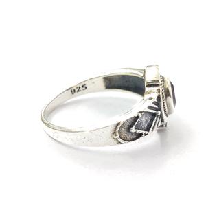 Anillo de AMATISTA, Anillo de Plata de Ley 925 con Piedra Preciosa, Colección Hecha a Mano, Anillos Finos, Joyería de Plata, Precio al por Mayor - Product Image 3