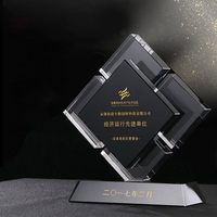 Trofeo de Cristal K9 Personalizado de Alta Calidad, Diseño de Placa de Honor, Trofeo de Cristal en Blanco para Premios, Venta al Por Mayor