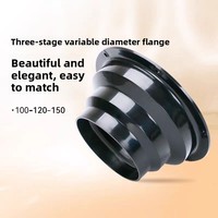 Raccord de Conduite d'Air Incliné en Plastique ABS pour Usage Industriel, Économie d'Énergie, Installation Facile, Chauffage, Hôpital, Flexible 100mm CVC