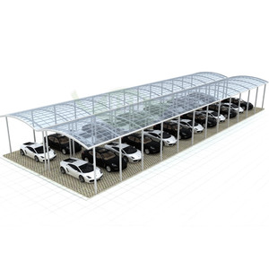 Cochera de Aluminio para 12 Autos con Acabado Natural - Duradera e Impermeable, Tamaño Personalizable para Estacionamiento - Product Image 1