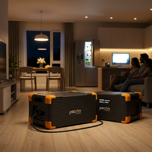 สถานีพลังงานสำรอง PECRON EP3800-48V 3840Wh คลื่นไซน์บริสุทธิ์ LiFePO4 พร้อมแบตเตอรี่เสริมสำหรับตั้งแคมป์ ใช้ในบ้าน แผงโซลาร์เซลล์ และเครื่องกำเนิดไฟสำรอง - Product Image 2