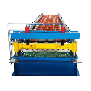 자동 사다리꼴 금속 롤 성형 기계 아연 타일 루핑 시트 만들기 기계 중국 타일 만들기 기계 - Product Image 3