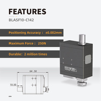 BLASF10 aktuator Servo Linear mikro (150N,10mm) dengan Sensor kekuatan, Motor DC tanpa kabel tanpa sikat 12V, presisi tinggi 0.01mm, 5-8mm/s,