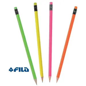 Crayon néon en bois personnalisé, gadgets promotionnels - Product Image 1