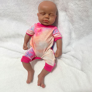 Muñeca <span class=keywords><strong>Reborn</strong></span> de Silicona Suave de <span class=keywords><strong>Cuerpo</strong></span> Completo de 12 Pulgadas, Bebé Niña LouLou Pintada a Mano, 1.5 kg, Boca Abierta, Muñeca Recién Nacida con Pestañas Injertadas, Juguete de Regalo - Product Image 4