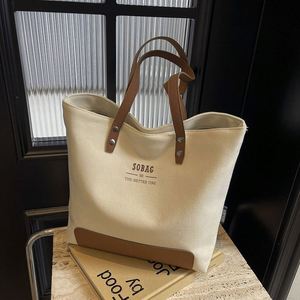 Nouveau Sac Fourre-tout en Toile à Bandoulière avec Fermeture Éclair, Grande Capacité pour les Trajets Urbains - Product Image 4