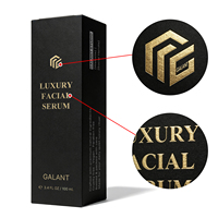 Boîte de papier d'emballage artisanal spécial en relief estampage à chaud motif carton cosmétique soin de la peau parfum boîte d'emballage pliante personnalisée