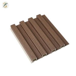 155*18 3D cannelé WPC <span class=keywords><strong>bois</strong></span> plastique Composite installation rapide panneau <span class=keywords><strong>de</strong></span> décoration murale - Product Image 3