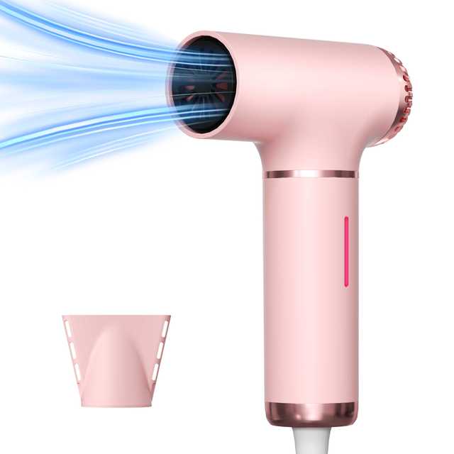 New Professional 1000W Mini Hair Dryer with 110000RPM Negative Ion Quick Drying BLDC Motor Portable Hair Dryer for Hotel Travel