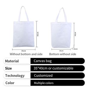 Sac fourre-tout personnalisé avec logo imprimé, durable, en coton noir pour femmes, idéal pour le shopping et les entreprises - Product Image 2