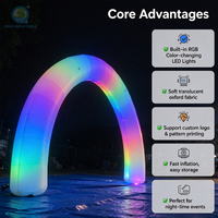Publicité gonflable personnalisée avec LED RGB, résistante aux intempéries, en Oxford, avec ventilateur intégré pour festival de musique et événements