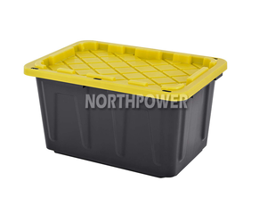 Heavy Duty Stackable 27 Gallon Tough Storage Tote Bin