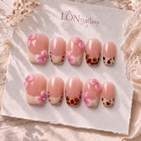 Ongles à presser en acrylique PMMA faits à la main, courbes 3D, carrés 2.0, style français, couverture complète, vente en gros en vrac, 10 pièces, directement de l'usine