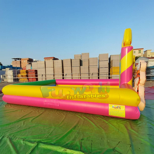 Jeux gonflables amusants pour enfants en plein air, courses de voitures gonflables, piste de karting - Product Image 6