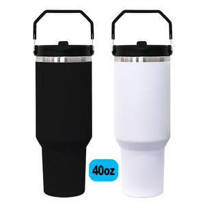 Topnovo 2025 Nouvelle Gourde Isotherme Ice 2.0 avec Paille Rabattable, Poignée et Couvercle à Visser en Acier Inoxydable Anti-Fuite - Product Image 2