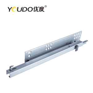 Youdo 300mm <span class=keywords><strong>undermount</strong></span> nửa mở rộng ngăn kéo đường sắt che giấu trượt 2-flod ngón tay cái khóa RUNNERS tự đóng đồ nội thất nhà bếp sử dụng - Product Image 3