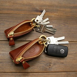 Pochette vintage personnalisée en cuir PU, étui à clés de voiture gaufré avec fermeture éclair, boucle fer à cheval, à suspendre à la ceinture, pour hommes et femmes, cadeau EDC - Product Image 4