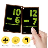 Cartes flash pour l'apprentissage précoce des mathématiques et des compétences en calcul mental pour enfants, matériel pédagogique de l'usine source.