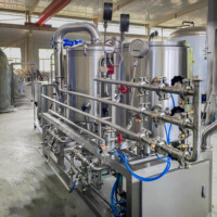 1BBL 200L Équipement de brassage intelligent à 3 cuves sous pression en acier inoxydable 304, solution clé en main avec armoire de contrôle PID, produit phare