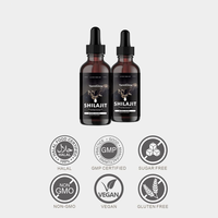 YanniGlow OEM ODM Extrait Herbal de Shilajit en Gouttes Liquides Orales – Soutien Antioxydant pour la Santé Cérébrale et les Niveaux d'Énergie