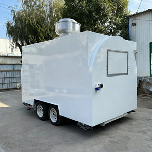 Carrito de Venta Ambulante Remolcable Blanco, Diseño con Remaches, Equipo Personalizable, Grado de Exportación, Vehículo Comercial para Alimentos, Hot Dogs, Helados - Product Image 3