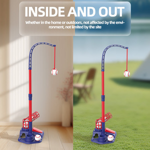 Huiye Baseball-Schlag-T-Stiel-Set für Kleinkinder Spaß im Freien automatischer Starter Schlag-T-Set Kampfsport-Spielzeug für Kinder Jungen - Product Image 4
