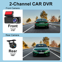 Grosir Pabrik Dash Cam 4K Dual Channel 3.2" Dengan G-Sensor GPS WiFi Night Vision 140 °   Perekam Video Mobil Sudut Lebar untuk Pemantauan Parkir