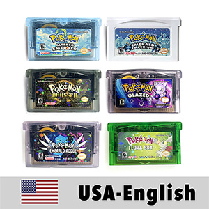 Cartouche de jeu modifiée USA English Plastic RTC Flash Cart Altered Emerald Odyssey GLAZED Flora Sky Imperium ROM Hack pour - Product Image 1