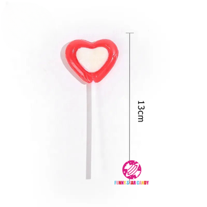 <span class=keywords><strong>Saint</strong></span> <span class=keywords><strong>Valentin</strong></span> Dulces Saveur de fruits sucrés amour Bonbons durs <span class=keywords><strong>Confiserie</strong></span> Mélange rouge et blanc Couleur Sucette en forme de coeur - Product Image 4