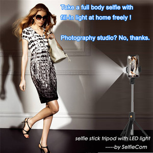 Palo de selfi K10s, luz de relleno, temporizador, soporte de transmisión en vivo, disparo horizontal, trípode de Disparo <span class=keywords><strong>vertical</strong></span> - Product Image 4