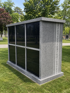 Columbario de granito de 48 nichos con puertas dobles para cementerio - Product Image 4