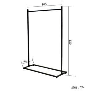 Tùy chỉnh freestanding công nghiệp ống kim loại may mặc hiển thị đứng quần áo <span class=keywords><strong>Rack</strong></span> cho cửa hàng quần áo - Product Image 6